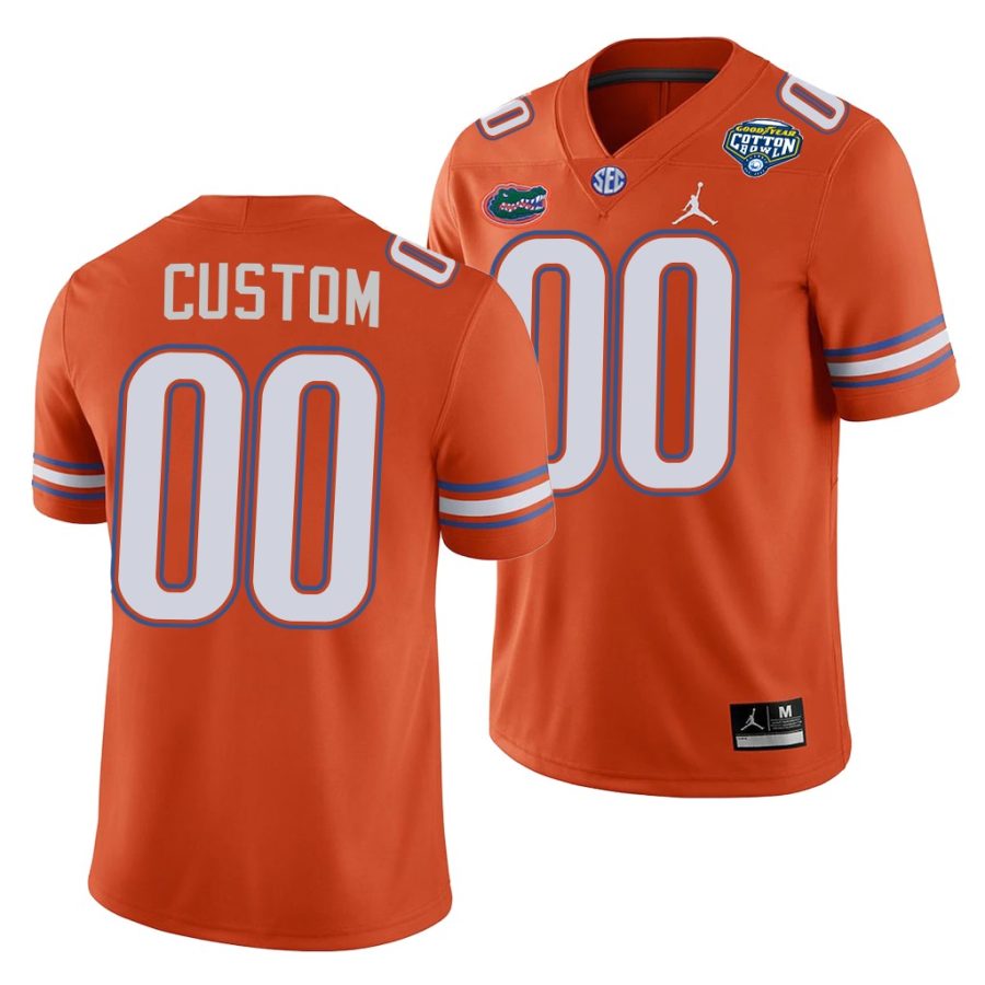 florida gators custom orange 2020 cotton bowl classic college football jersey