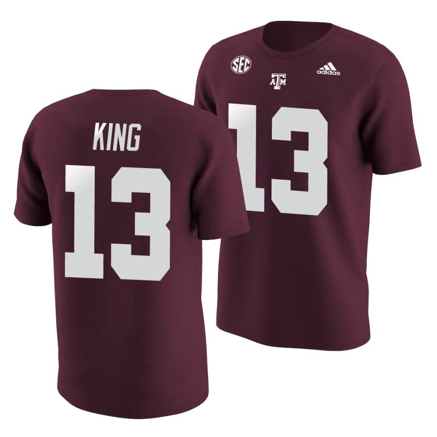 haynes king maroon college football name & number jersey