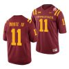 iowa state cyclones lawrence white iv cardinal 2021 fiesta bowl college football jersey