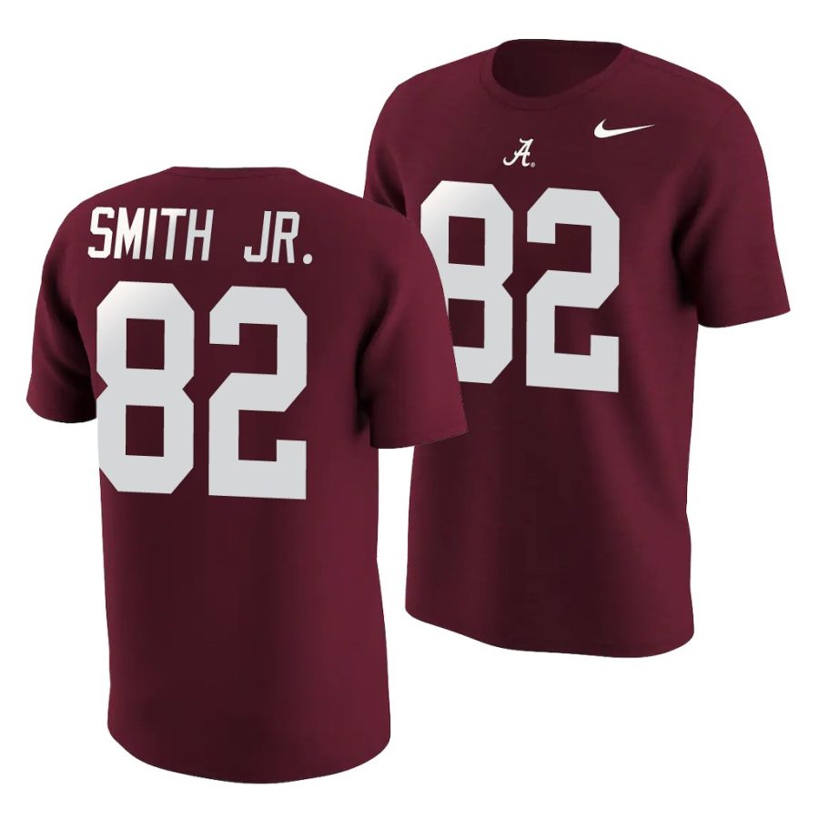 irv smith jr. crimson college football men's jersey