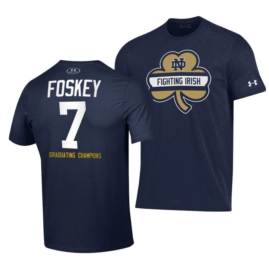 isaiah foskey navy 2021 shamrock series t shirts