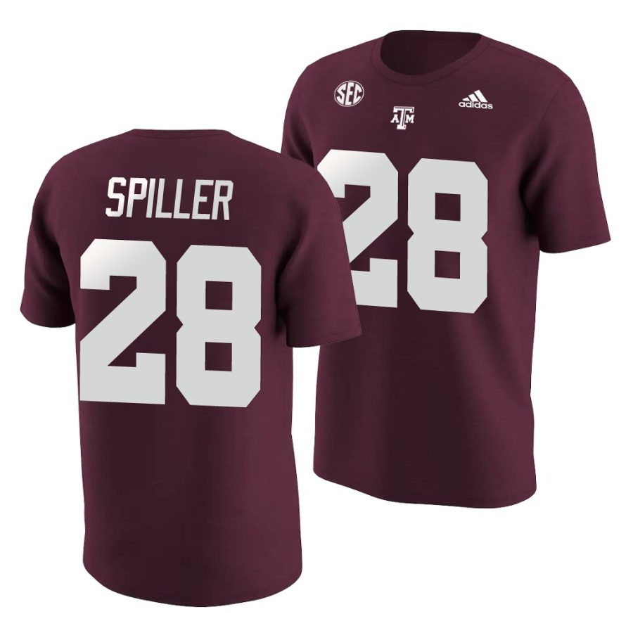 isaiah spiller maroon college football name & number jersey