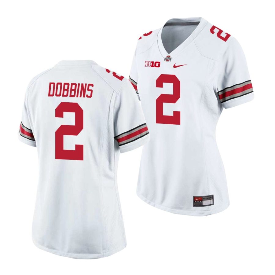 j.k. dobbins white game women's jersey