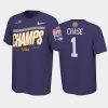 ja'marr chase purple playoff 2019 peach bowl champions college football shirt