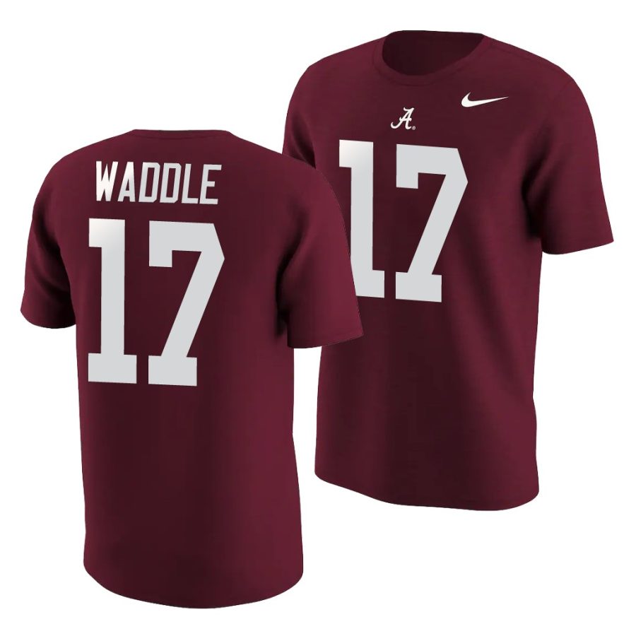 jaylen waddle crimson college football men's jersey
