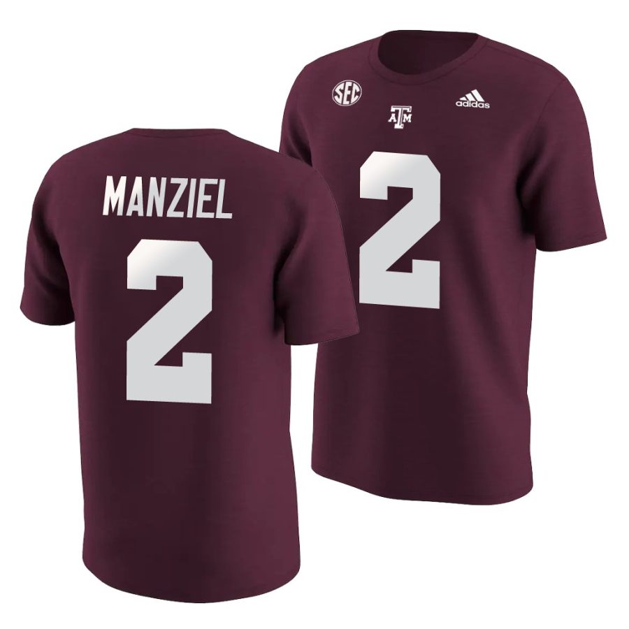 johnny manziel maroon college football name & number jersey