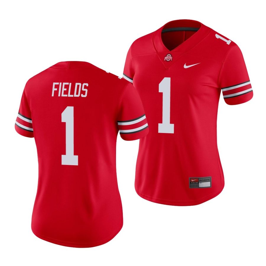 justin fields scarlet college football ohio state buckeyes jersey