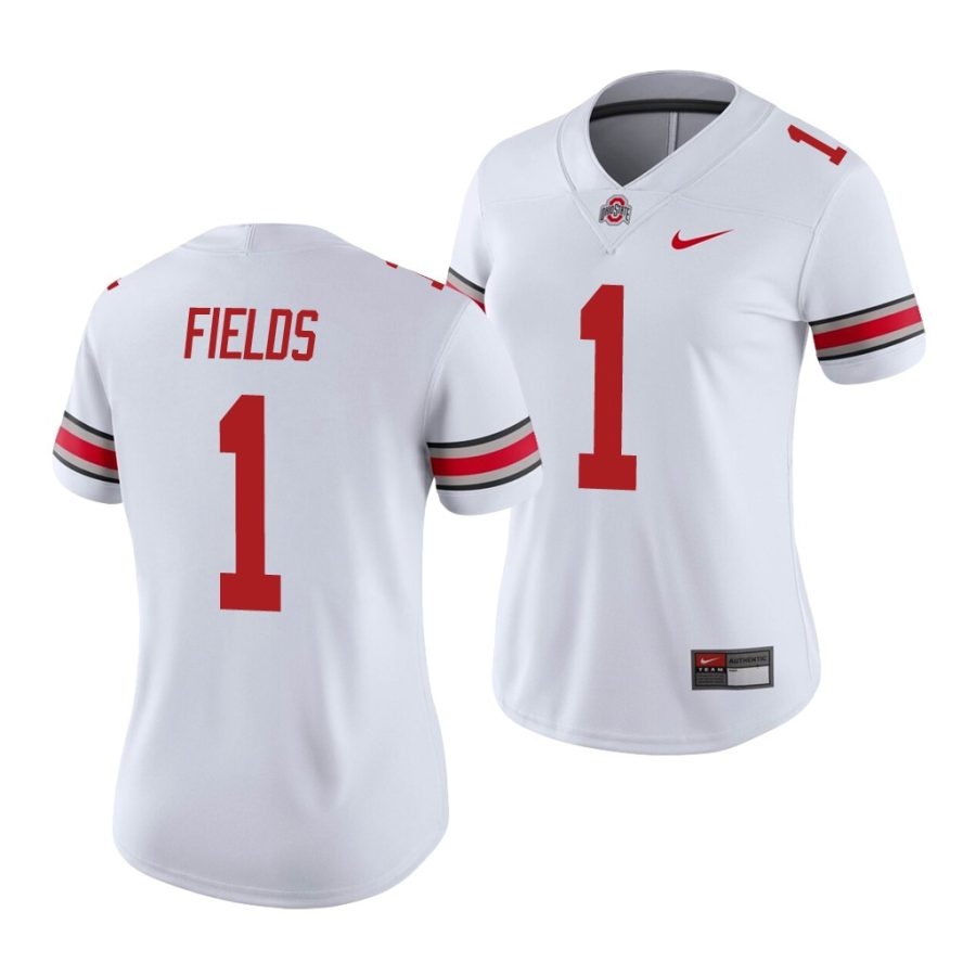 justin fields white college football ohio state buckeyes jersey 0