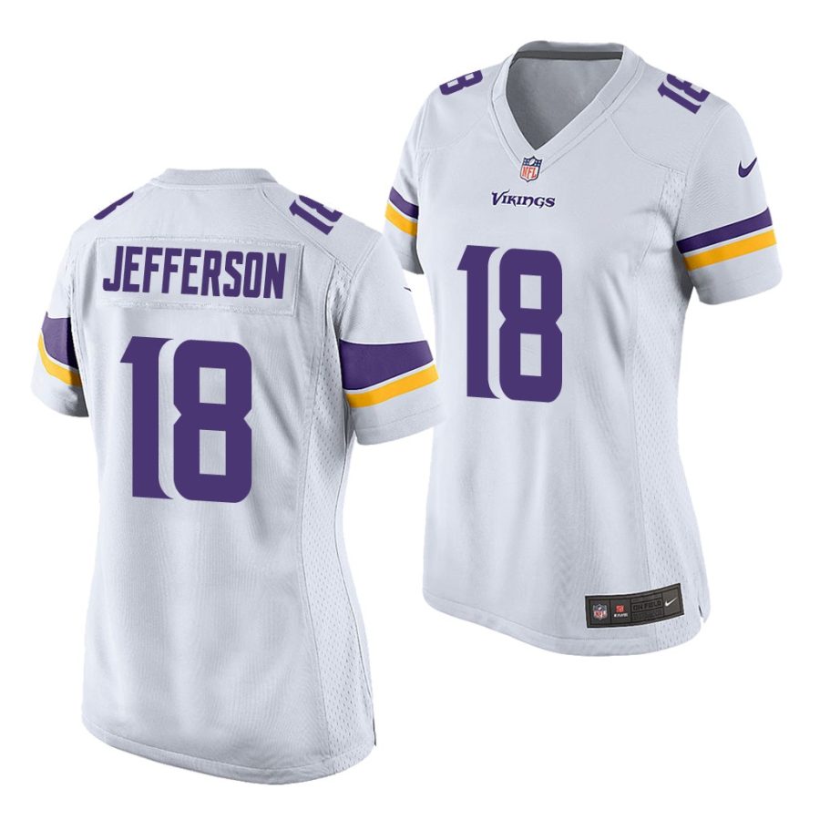 justin jefferson white 2020 nfl draft women's jersey