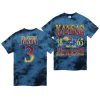 kansas jayhawks anthony davis blue vintage tubular retro tie dye t shirt