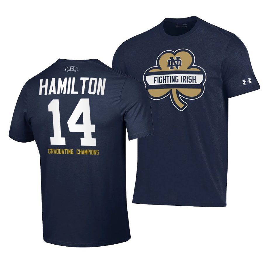 kyle hamilton navy 2021 shamrock series t shirts