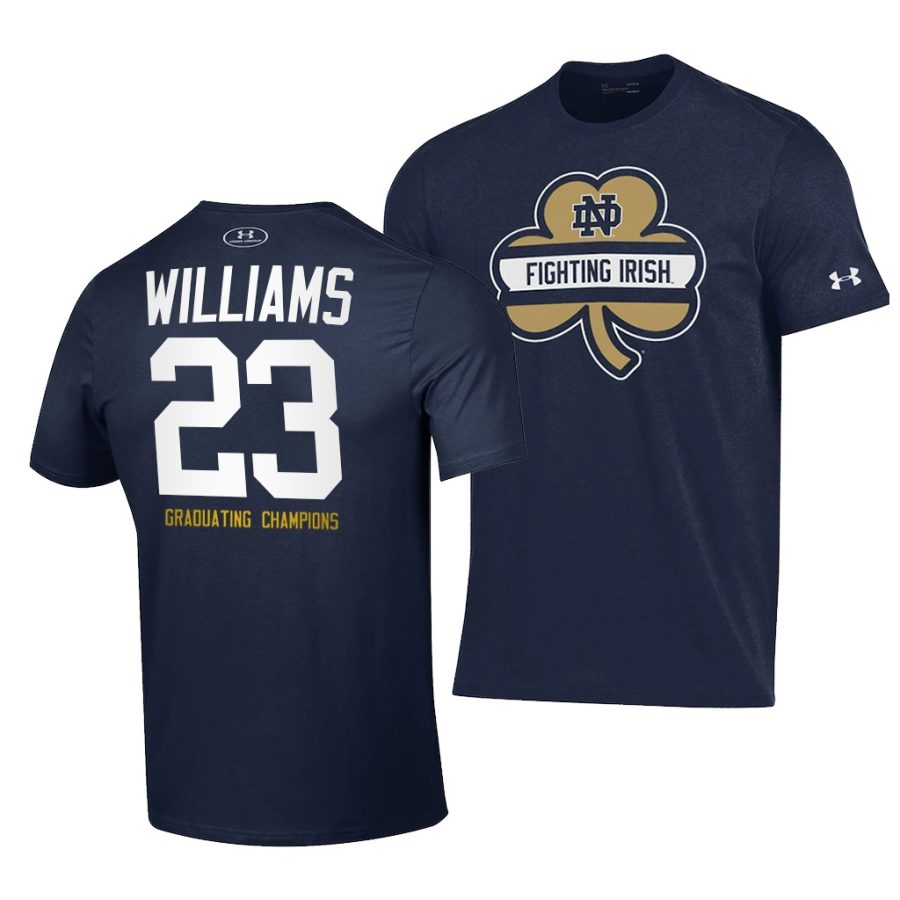 kyren williams navy 2021 shamrock series t shirts