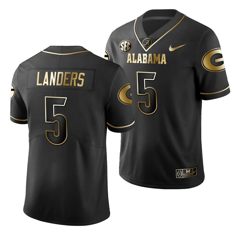 matthew landers black golden edition men's jersey