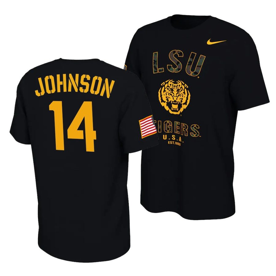 max johnson america flag veterans day 2021 black shirt