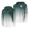 michigan state spartans green terminal tackle upf 50 hooded top t shirt