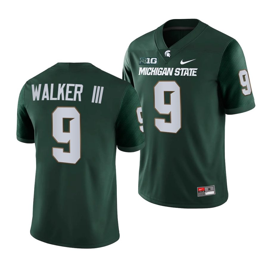 michigan state spartans kenneth walker iii green college football men jersey 0