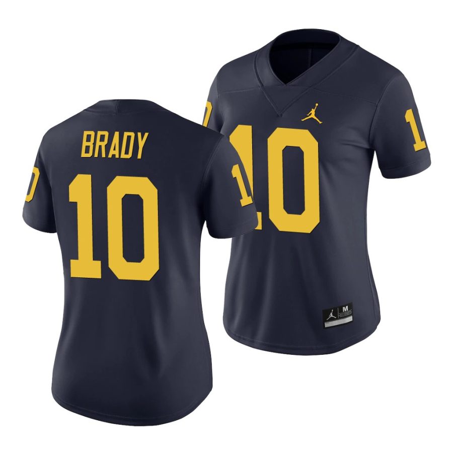 michigan wolverines tom brady navy game women's jersey