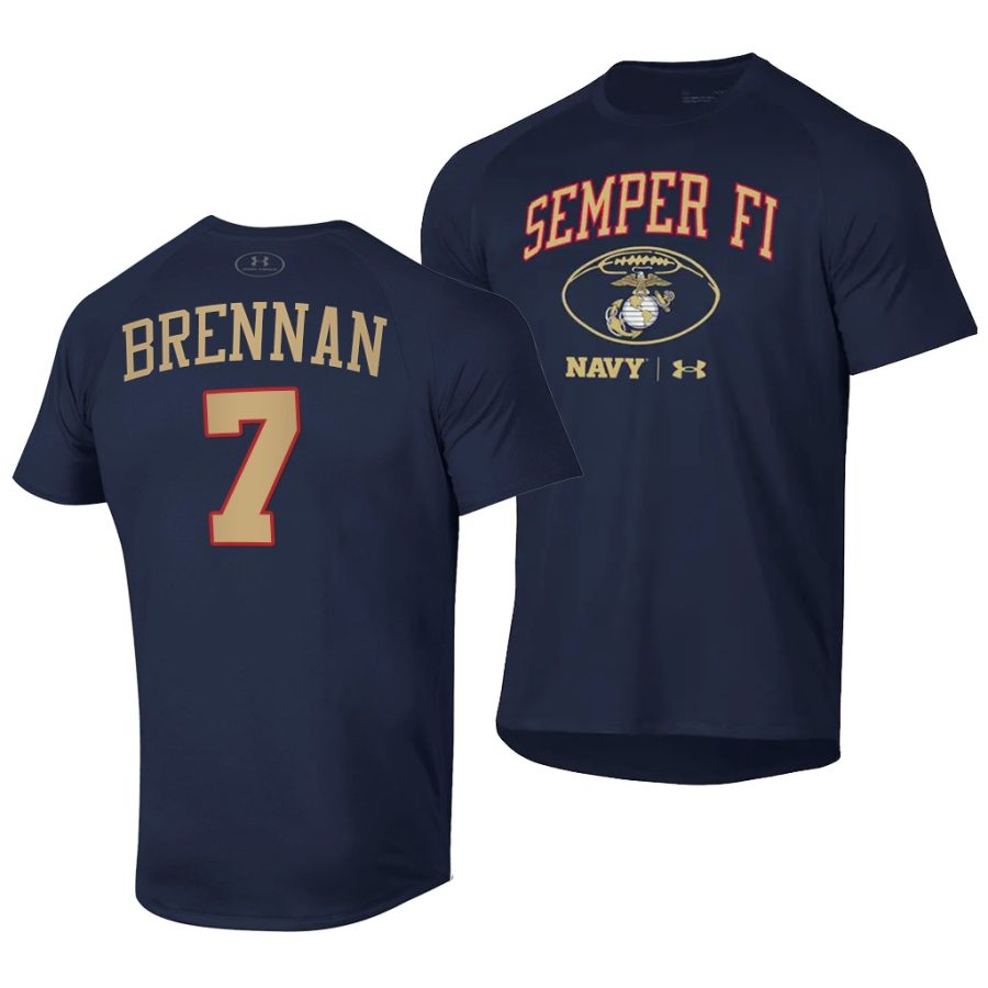 navy midshipmen kevin brennan 2021 special game semper fi men tee