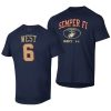 navy midshipmen mitchell west 2021 special game semper fi men tee