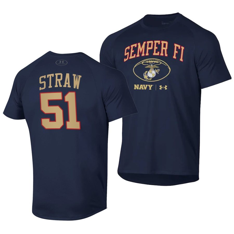 navy midshipmen nicholas straw 2021 special game semper fi men tee