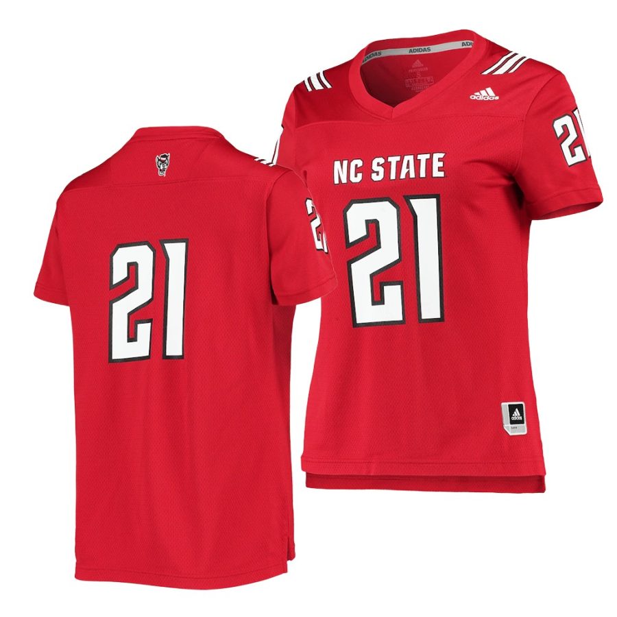 nc state wolfpack custom red college football women jersey