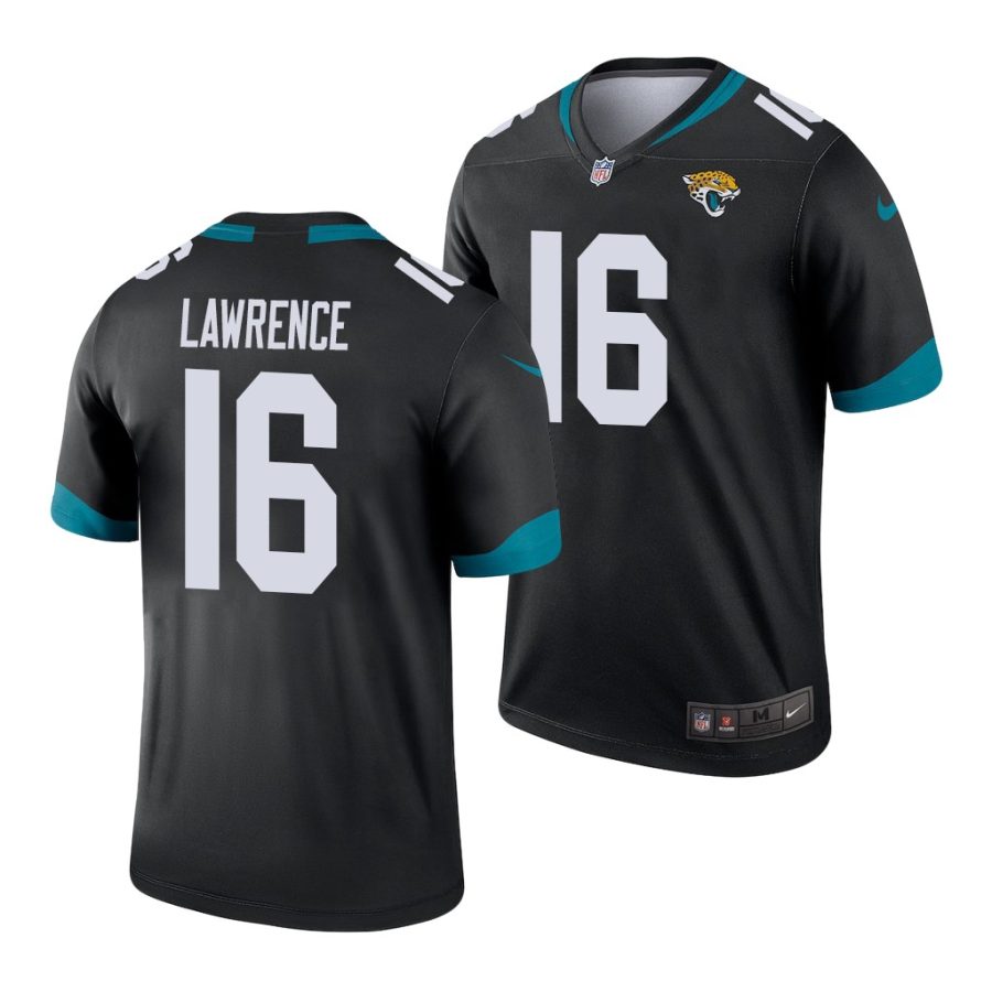 trevor lawrence jaguars 2021 nfl draft legend men's black jersey