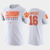 trevor lawrence white icon college football shirt