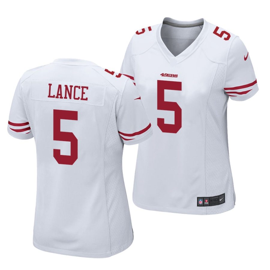 trey lance 49ers 2021 nfl draft game women's white jersey