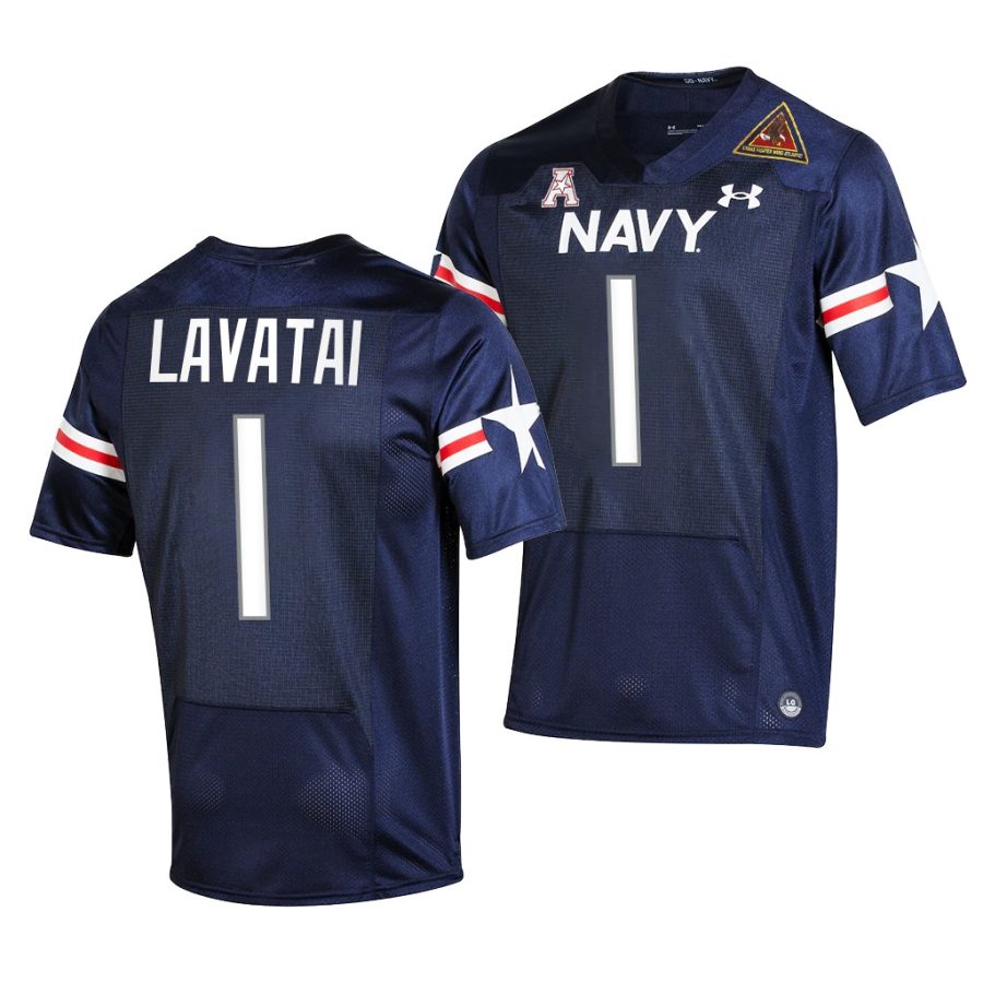 2021 22 navy midshipmen tai lavatai navy fly navy rivalry game jersey