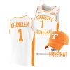 2021 22 tennessee volunteers kennedy chandler white college basketball free hat jersey