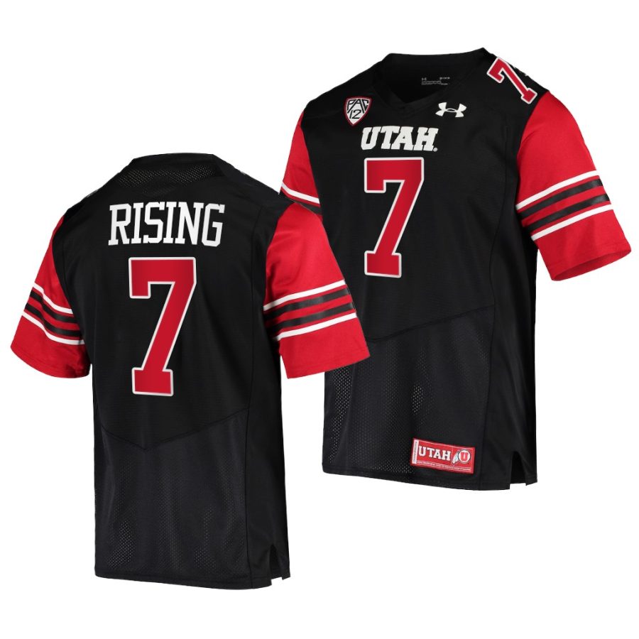 2021 22 utah utes cameron rising black college football premier jersey