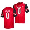 2021 22 utah utes devin lloyd red college football replica jersey