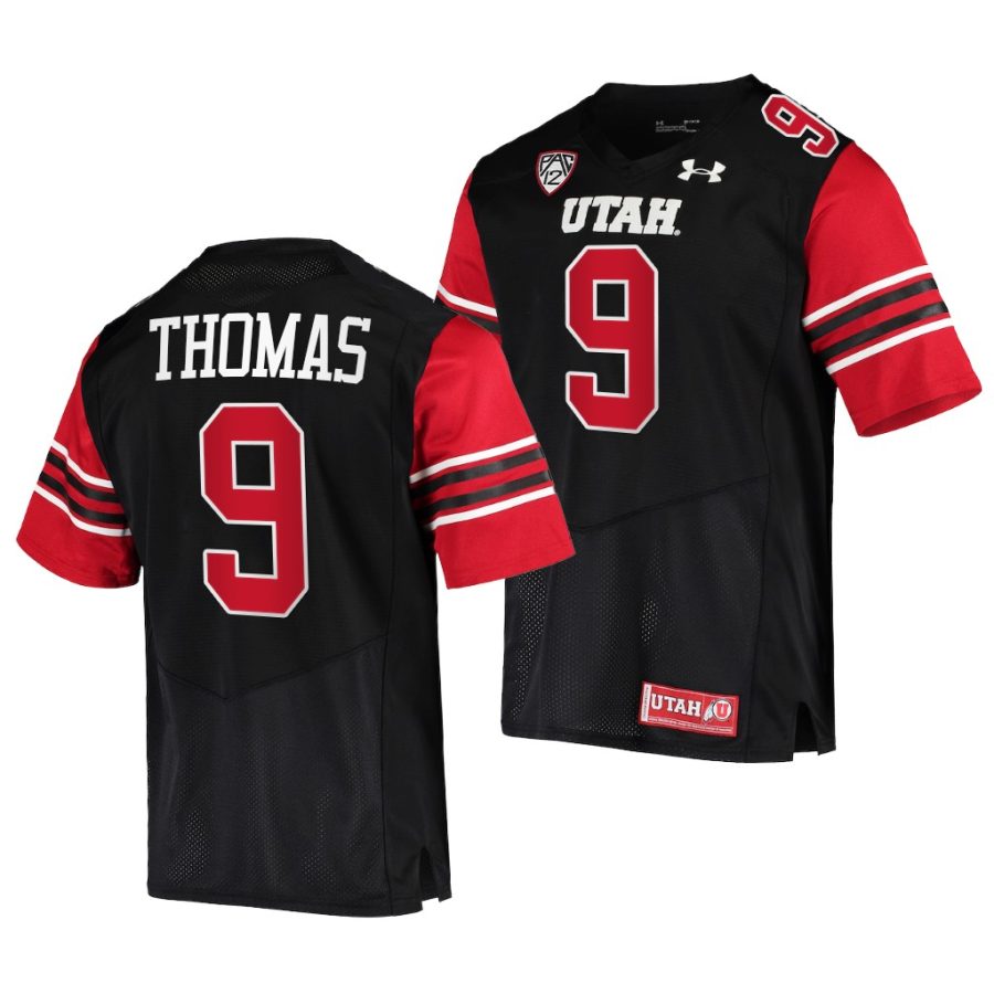 2021 22 utah utes tavion thomas black college football premier jersey