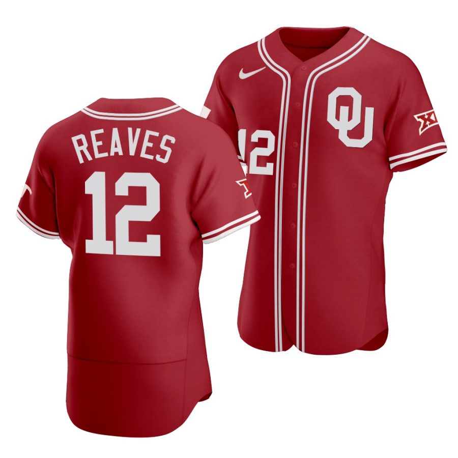 2021 oklahoma sooners austin reaves red vapor prime college baseball jersey