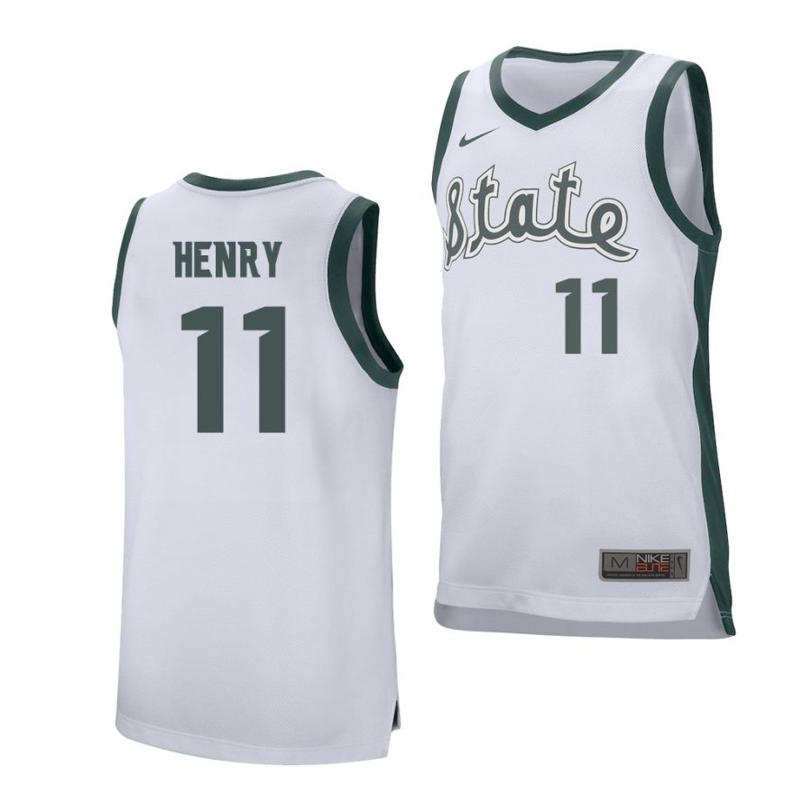 aaron henry white replica men's jersey 0