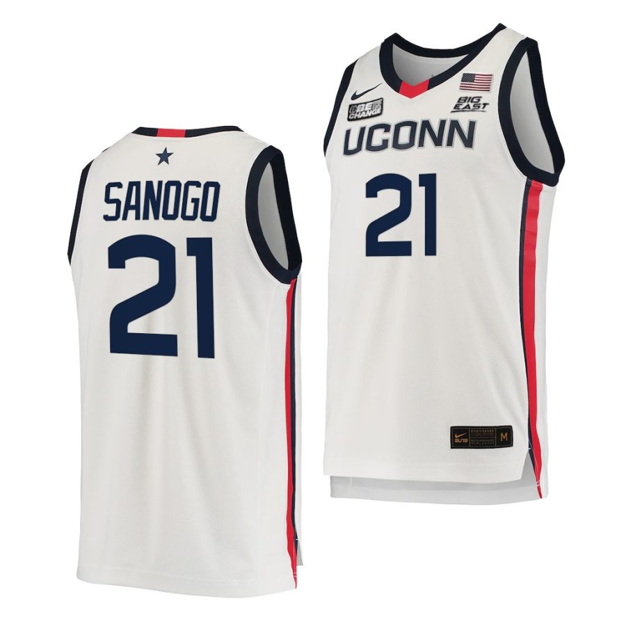 adama sanogo white college basketball 2021 22replica jersey