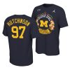 aidan hutchinson locker room 2021 orange bowl navy shirt