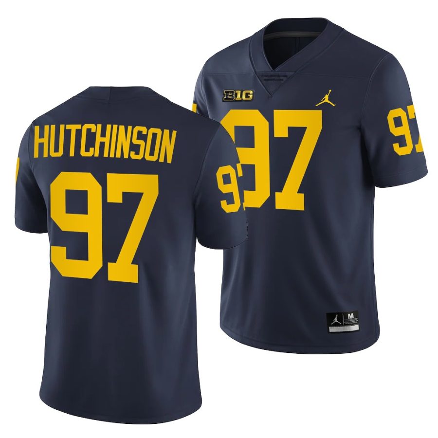 aidan hutchinson navy home men's jersey