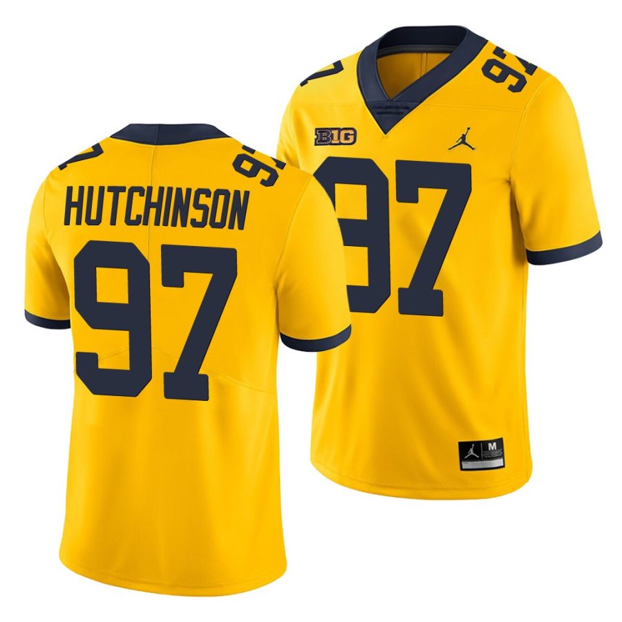 aidan hutchinson yellow game men's jersey