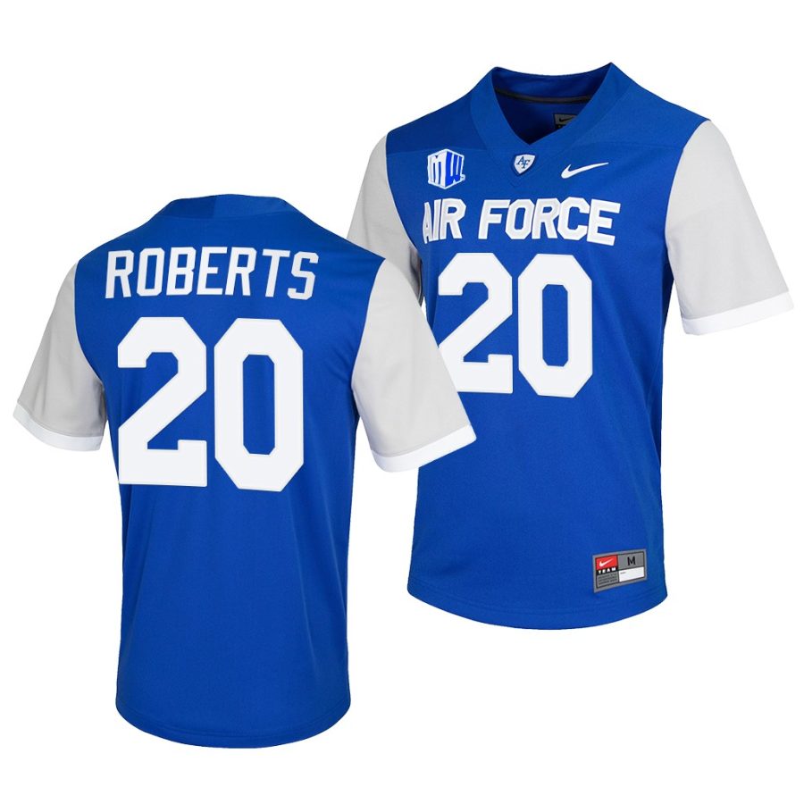 air force falcons brad roberts blue college football game jersey