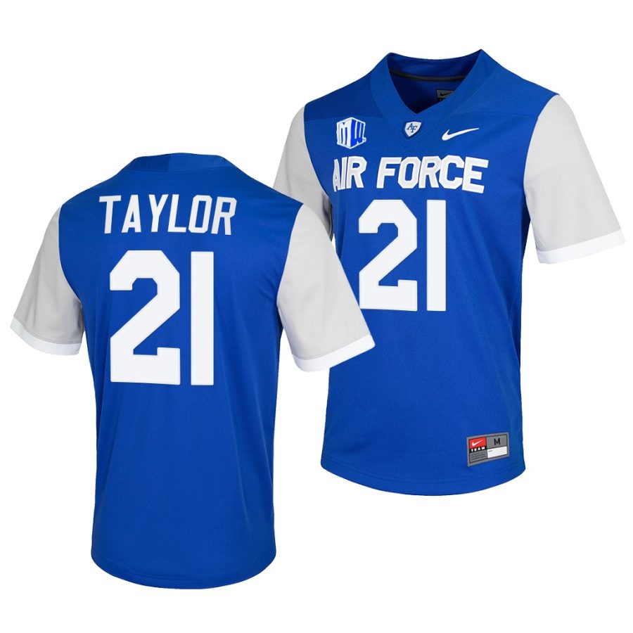 air force falcons corvan taylor blue college football game jersey