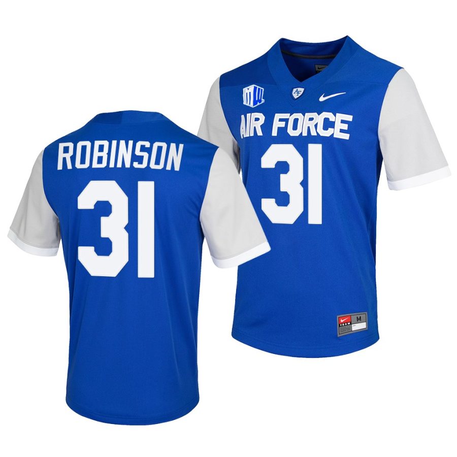 air force falcons elijah robinson blue college football game jersey