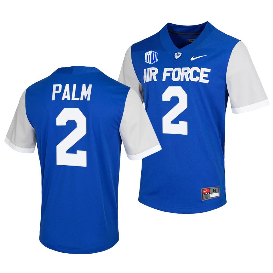 air force falcons elisha palm blue college football game jersey