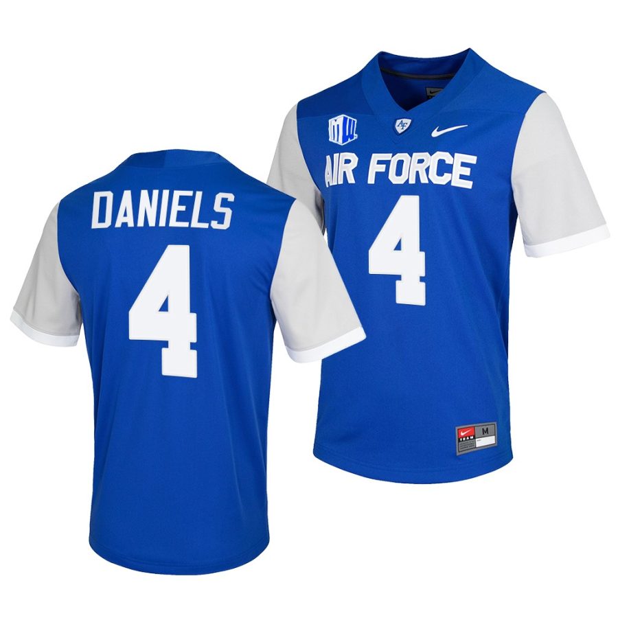 air force falcons haaziq daniels blue college football game jersey