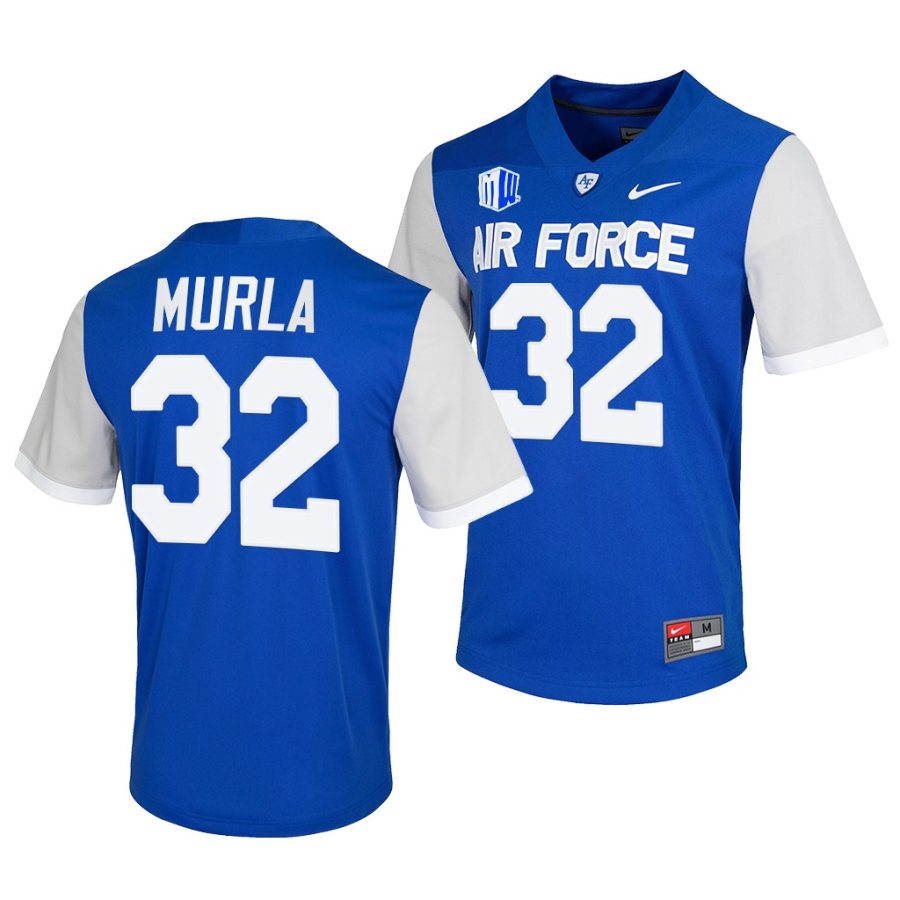 air force falcons matthew murla blue college football game jersey