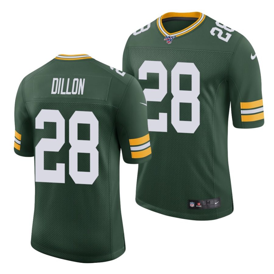 aj dillon green 2020 nfl draft men's jersey