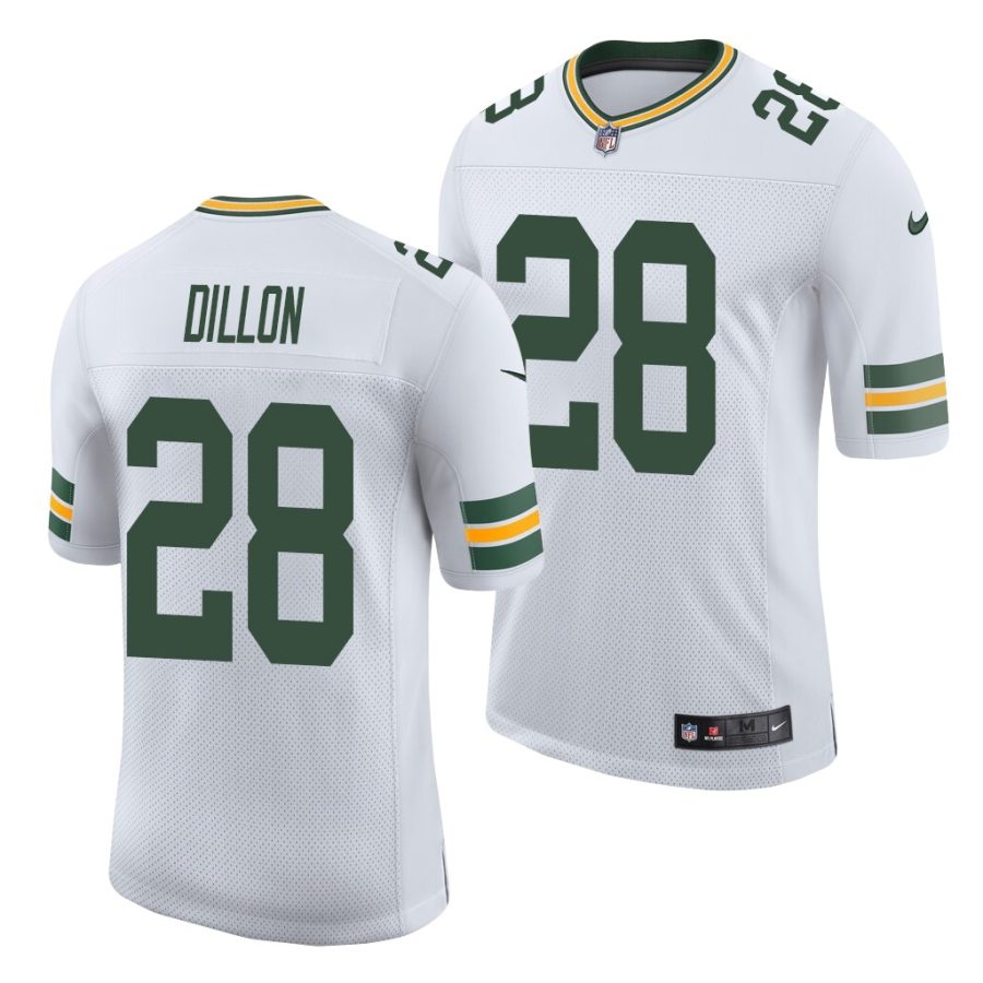 aj dillon white 2020 nfl draft men's jersey