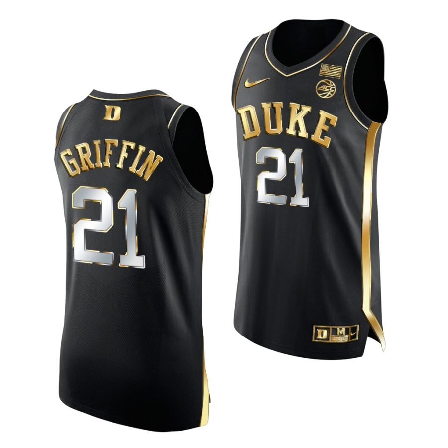 aj griffin black golden edition 2021 22authentic basketball jersey