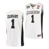 al durham white college basketball 2021 22blm jersey