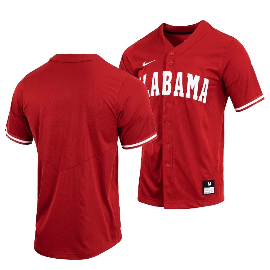 alabama crimson tide crimson college baseball replica jersey